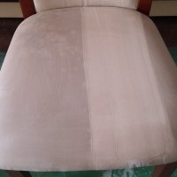 Krzesła tapicerowane w trakcie prania ekstrakcyjnego