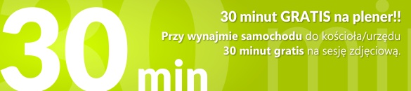 30 minut gratis na sesję zdjęciową